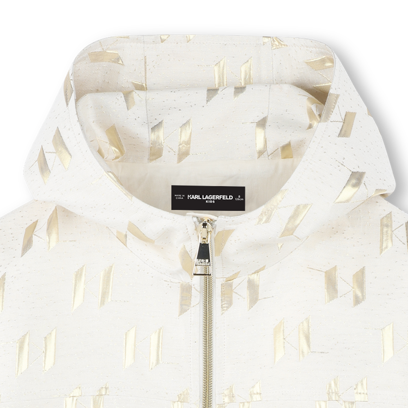 Jacke mit goldfarbenen Details KARL LAGERFELD KIDS 
                        M&Auml;DCHEN