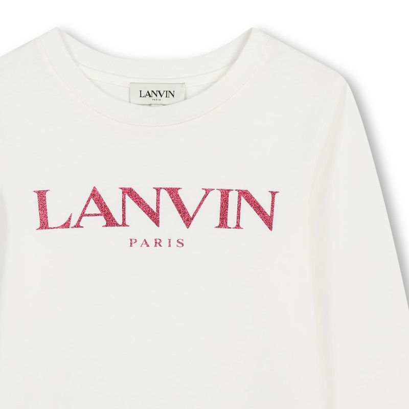 T-Shirt mit Glitzerlogo LANVIN 
                        M&Auml;DCHEN