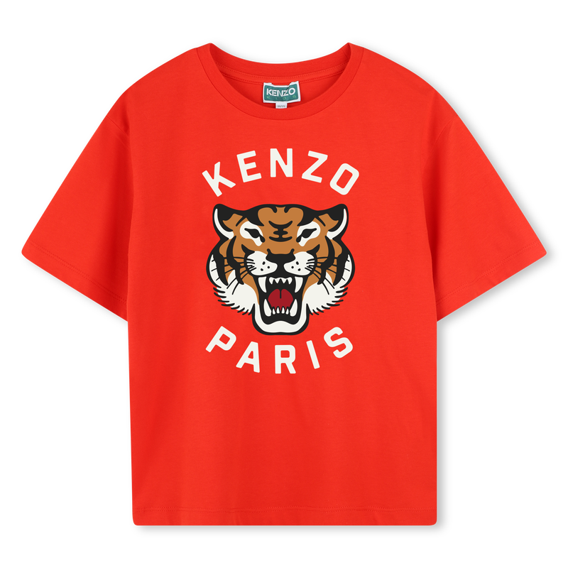 Baumwoll-T-Shirt mit Print KENZO KIDS 
                        JUNGE