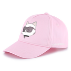 Verstellbares Baumwoll-Cap KARL LAGERFELD KIDS 
                    M&Auml;DCHEN