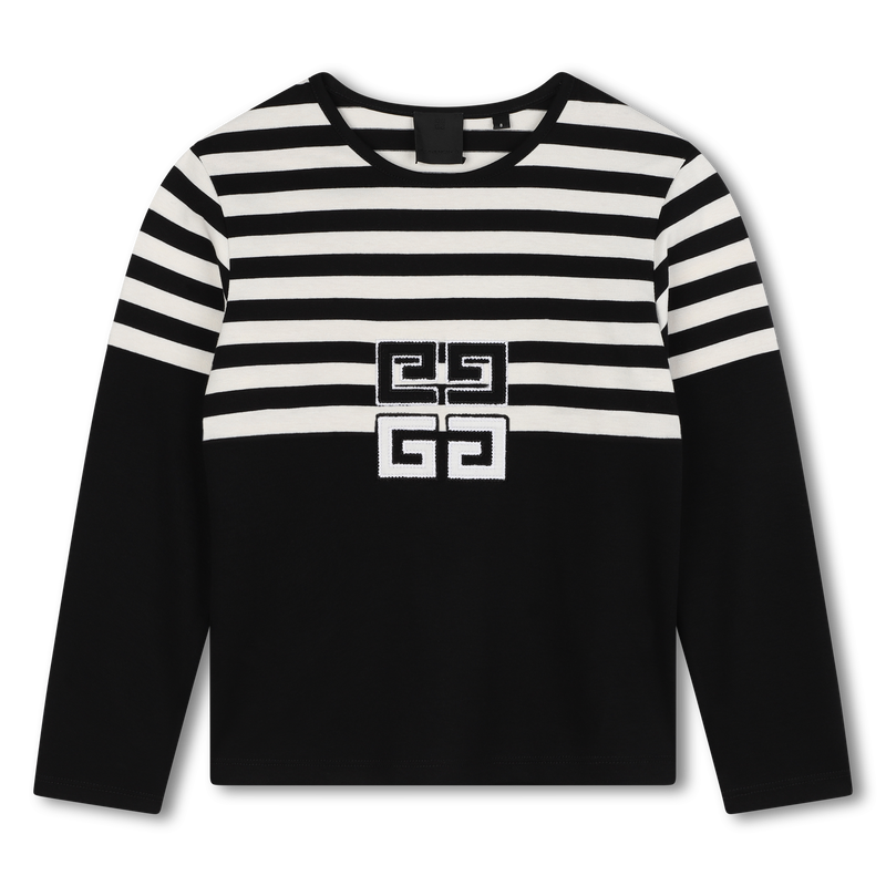 Gestreiftes Baumwoll-T-Shirt GIVENCHY 
                        MÄDCHEN