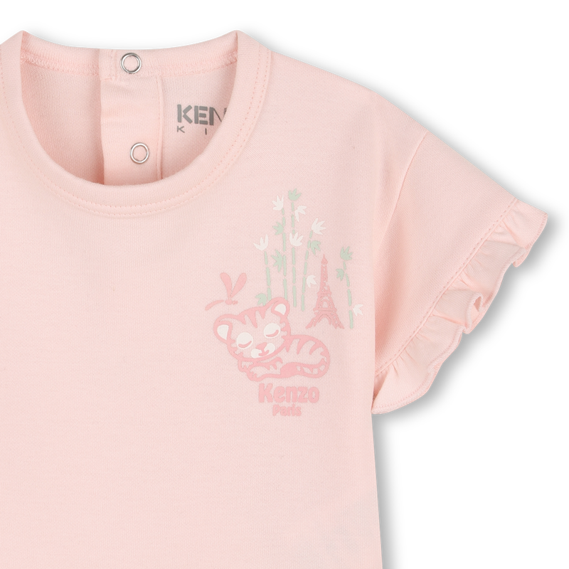 SET AUS T-SHIRT, PYJAMA UND STIRNBAND KENZO KIDS 
                        M&Auml;DCHEN