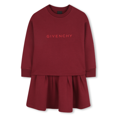 Kleid mit plissiertem Unterteil und Schlitzen GIVENCHY MÄDCHEN