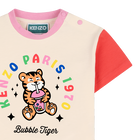 T-shirt mit gl&auml;nzendem print KENZO KIDS 
                    M&Auml;DCHEN