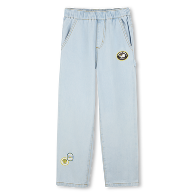 Jeans mit Siegel-Drucken KENZO KIDS JUNGE