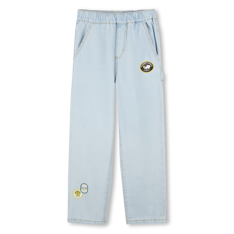 Jeans mit Siegel-Drucken KENZO KIDS 
                        JUNGE