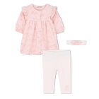 Kleid + Leggings + Stirnband Set KENZO KIDS 
                    M&Auml;DCHEN