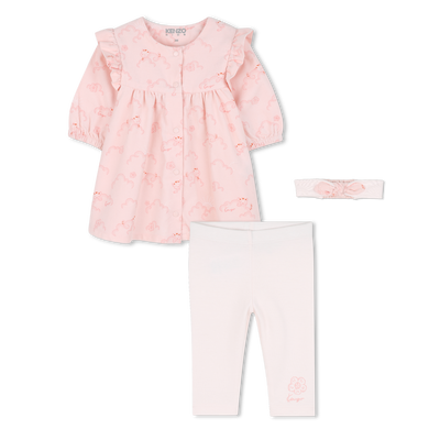 Kleid + Leggings + Stirnband Set KENZO KIDS M&Auml;DCHEN