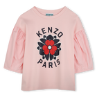 T-Shirt aus zwei Materialien KENZO KIDS 
                    M&Auml;DCHEN