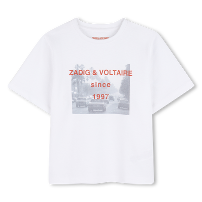 KURZ&Auml;RMELIGES T-SHIRT ZADIG & VOLTAIRE JUNGE