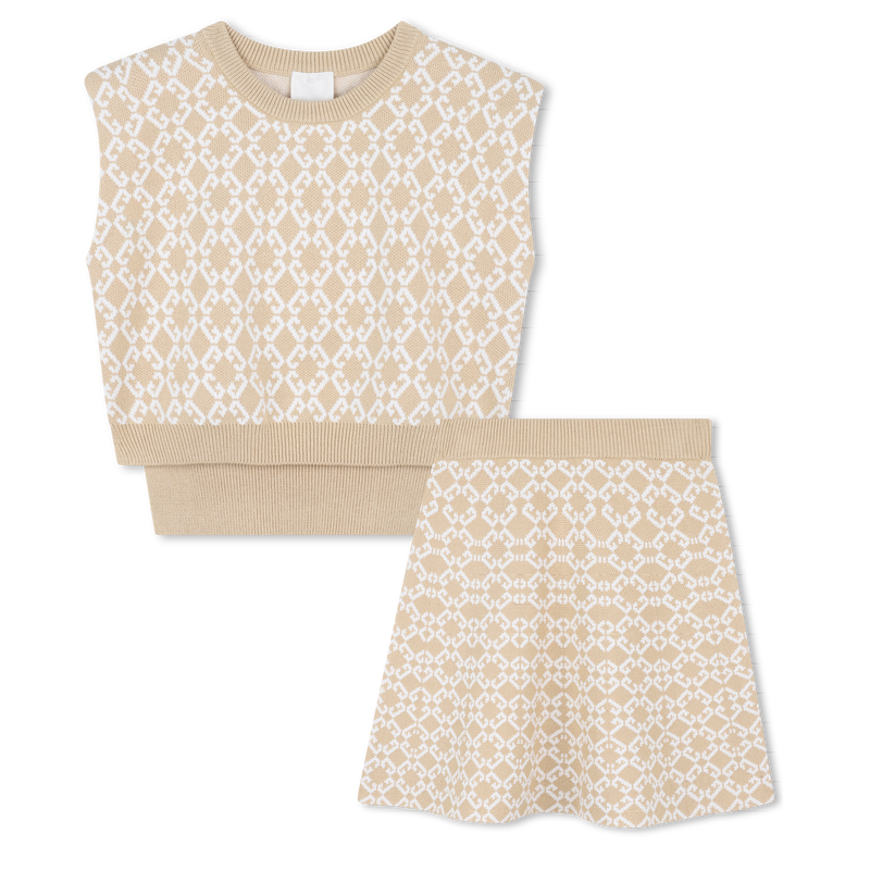 Set aus Pullover und Skaterrock GIVENCHY 
                        M&Auml;DCHEN