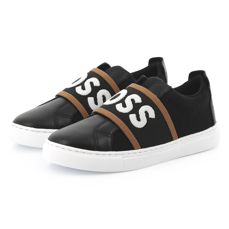 Stretchsneaker aus 2 Materialien BOSS 
                        JUNGE