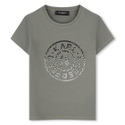 T-Shirt mit Illustrationen KARL LAGERFELD KIDS 
                    M&Auml;DCHEN