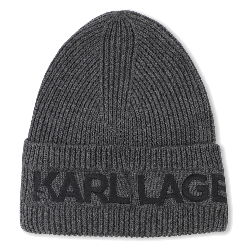 Strickm&uuml;tze + Halsw&auml;rmer Set KARL LAGERFELD KIDS 
                        JUNGE