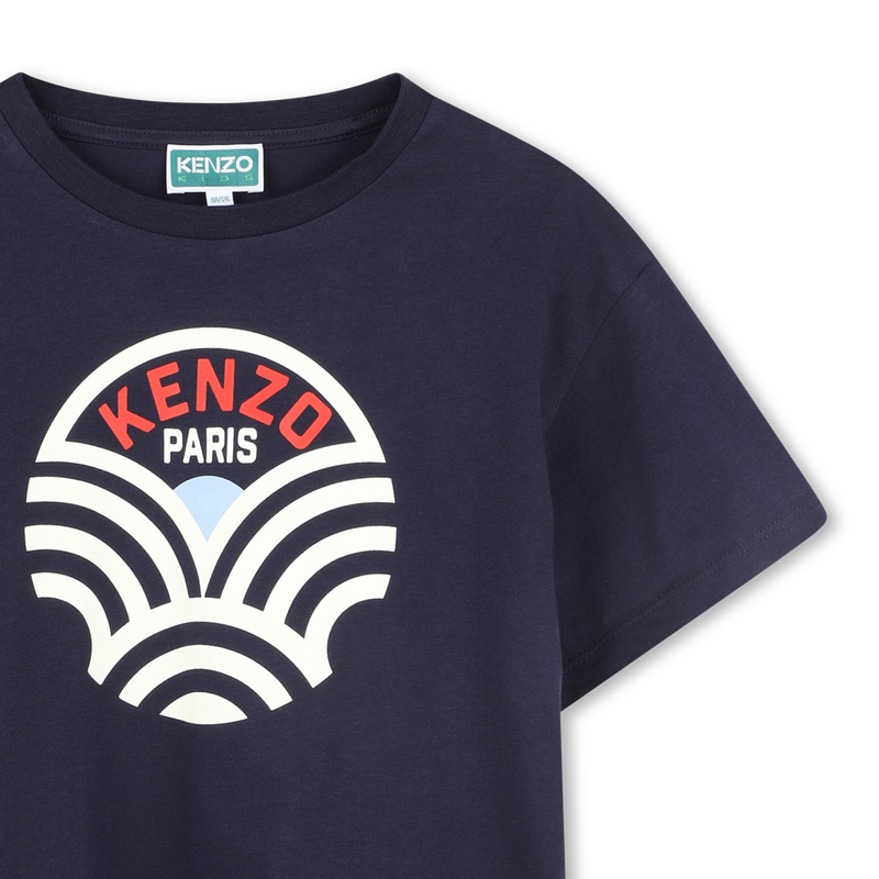 Kurz&auml;rmliges Baumwoll-Shirt KENZO KIDS 
                        JUNGE