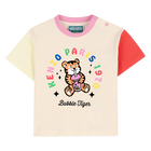 T-shirt mit gl&auml;nzendem print KENZO KIDS 
                    M&Auml;DCHEN