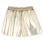 Goldene Shorts aus Kunstleder BOSS 
                    M&Auml;DCHEN