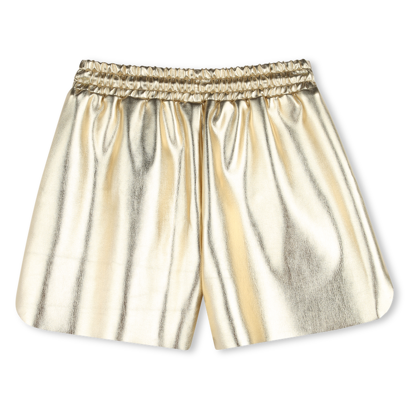 Goldene Shorts aus Kunstleder BOSS 
                        M&Auml;DCHEN