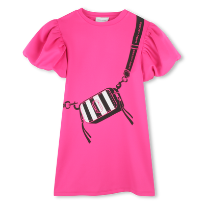 Gef&uuml;ttertes Kurzarm-Kleid MARC JACOBS M&Auml;DCHEN