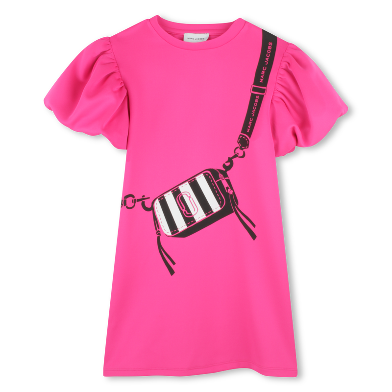 Gef&uuml;ttertes Kurzarm-Kleid MARC JACOBS 
                        M&Auml;DCHEN