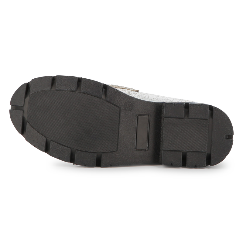 Loafer aus Metallic-Rindsleder DKNY 
                        M&Auml;DCHEN