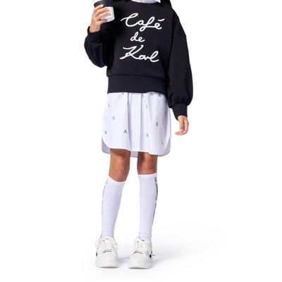 Sweatshirt mit Stickerei KARL LAGERFELD KIDS M&Auml;DCHEN