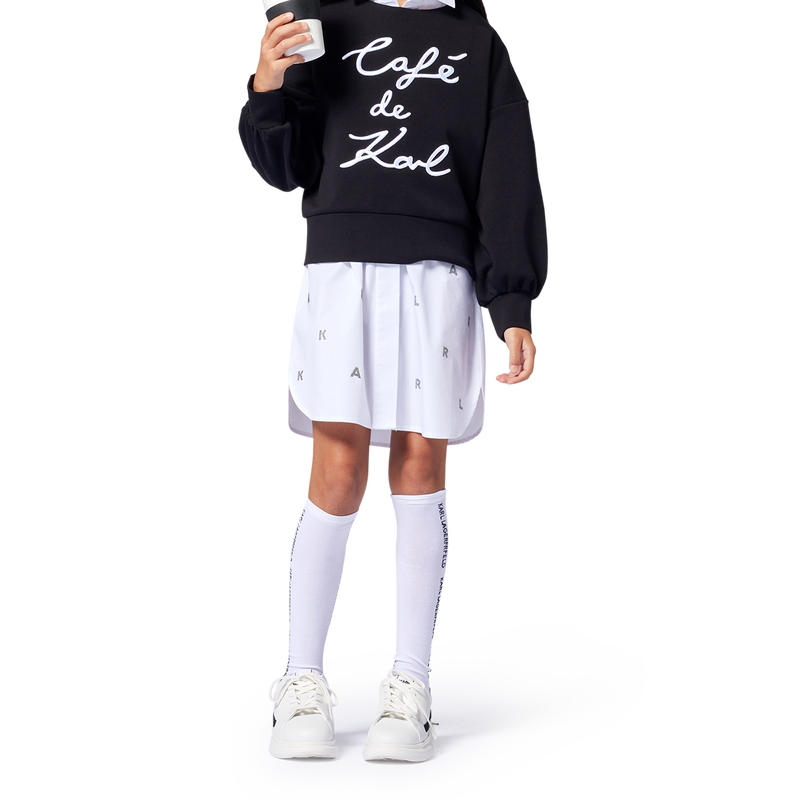 Sweatshirt mit Stickerei KARL LAGERFELD KIDS 
                        M&Auml;DCHEN