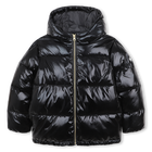 Daunenjacke mit Kapuze, SCHWARZ, hi-res