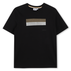 Kurz&auml;rmeliges t-shirt, SCHWARZ, hi-res