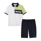 Polo und Shorts aus Baumwolle BOSS 
                    JUNGE