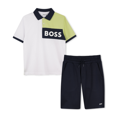 Polo und Shorts aus Baumwolle BOSS JUNGE
