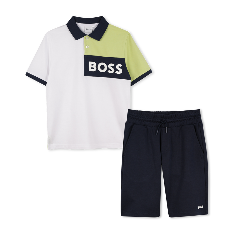 Polo und Shorts aus Baumwolle BOSS 
                        JUNGE