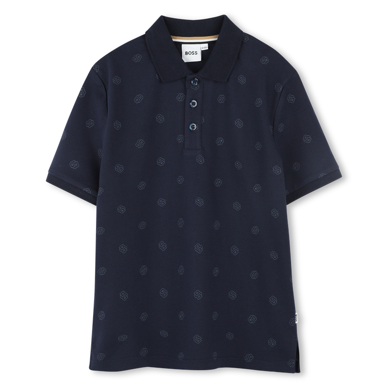 Gerades Poloshirt mit Print BOSS 
                        JUNGE