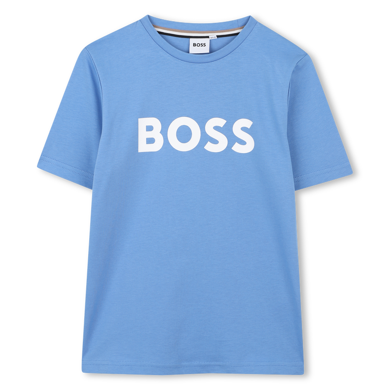 Kurz&auml;rmliges Baumwollshirt BOSS 
                        JUNGE