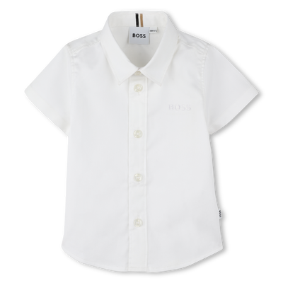 Kurz&auml;rmliges Baumwollhemd BOSS JUNGE