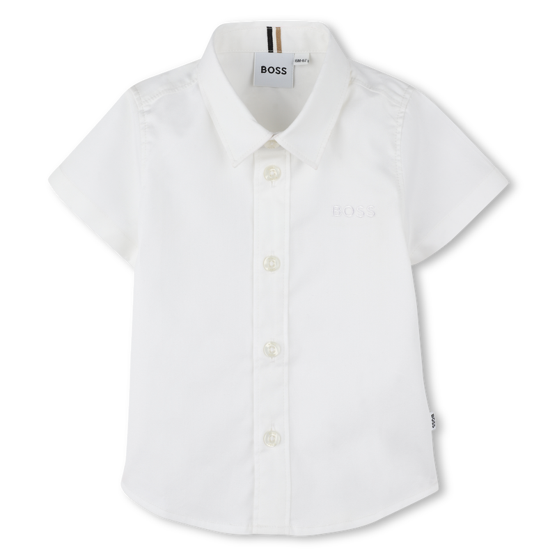 Kurz&auml;rmliges Baumwollhemd BOSS 
                        JUNGE