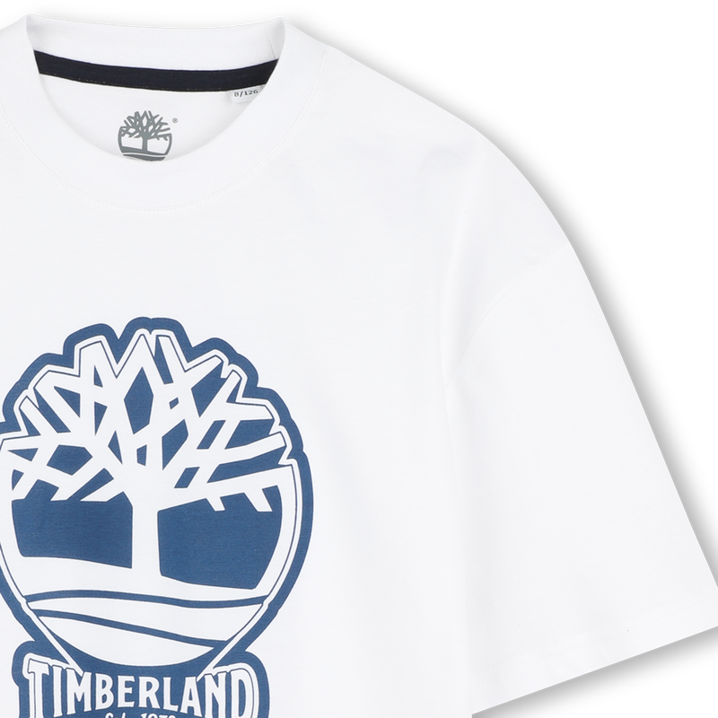 Zweifarbiges T-Shirt mit Logo TIMBERLAND 
                        JUNGE