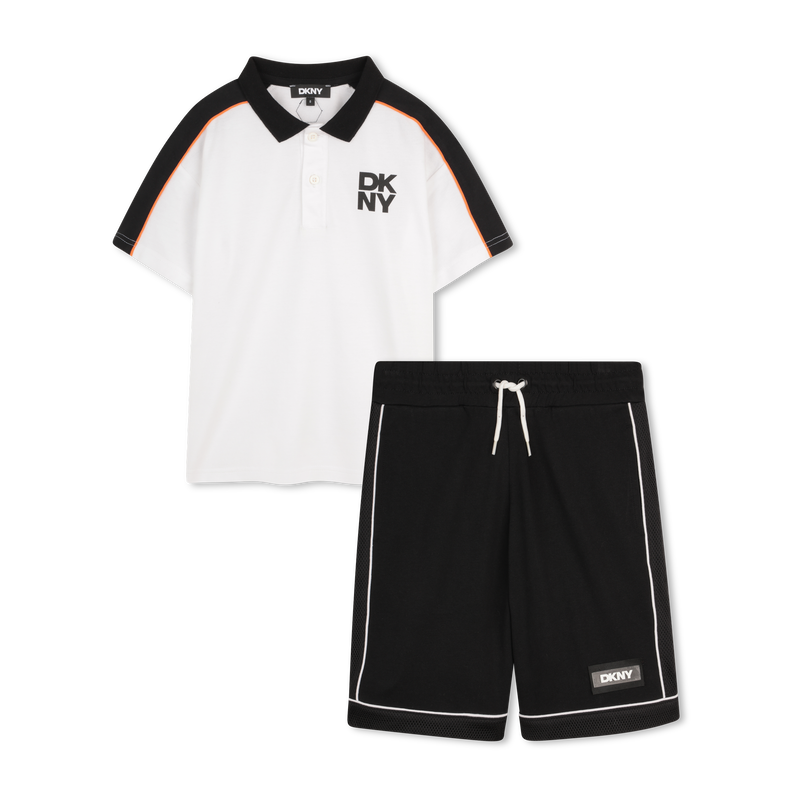 SET AUS T-SHIRT UND BERMUDASHORTS DKNY 
                        JUNGE