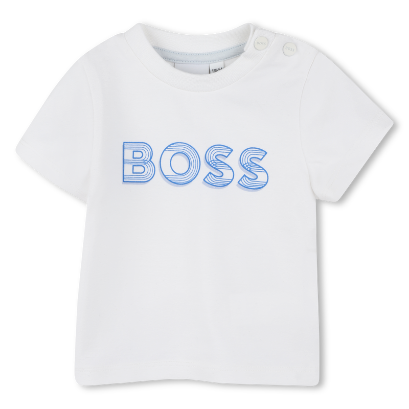 T-Shirt mit gedrucktem Logo BOSS 
                        JUNGE