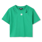 Kurzarmshirt mit Ajourmuster DKNY 
                    M&Auml;DCHEN