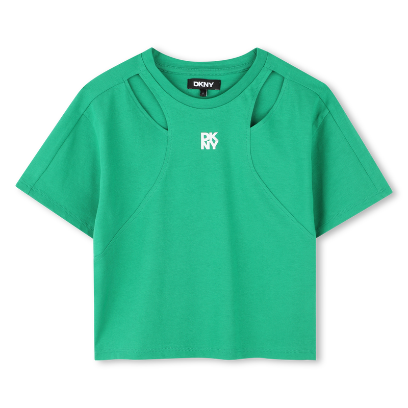 Kurzarmshirt mit Ajourmuster DKNY 
                        M&Auml;DCHEN