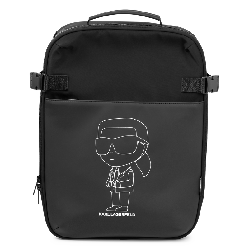 Rucksack mit KARL-Print KARL LAGERFELD KIDS 
                        JUNGE