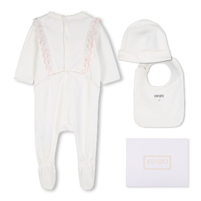 Pyjama-Set mit M&uuml;tze und L&auml;tzchen KENZO KIDS M&Auml;DCHEN