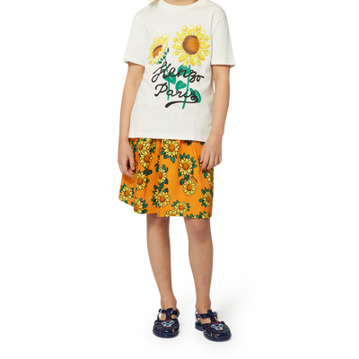 T-Shirt mit Sonnenblumen-Druck KENZO KIDS UNISEX