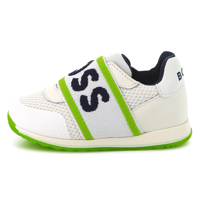 Ledersneaker mit Mesh BOSS 
                        JUNGE