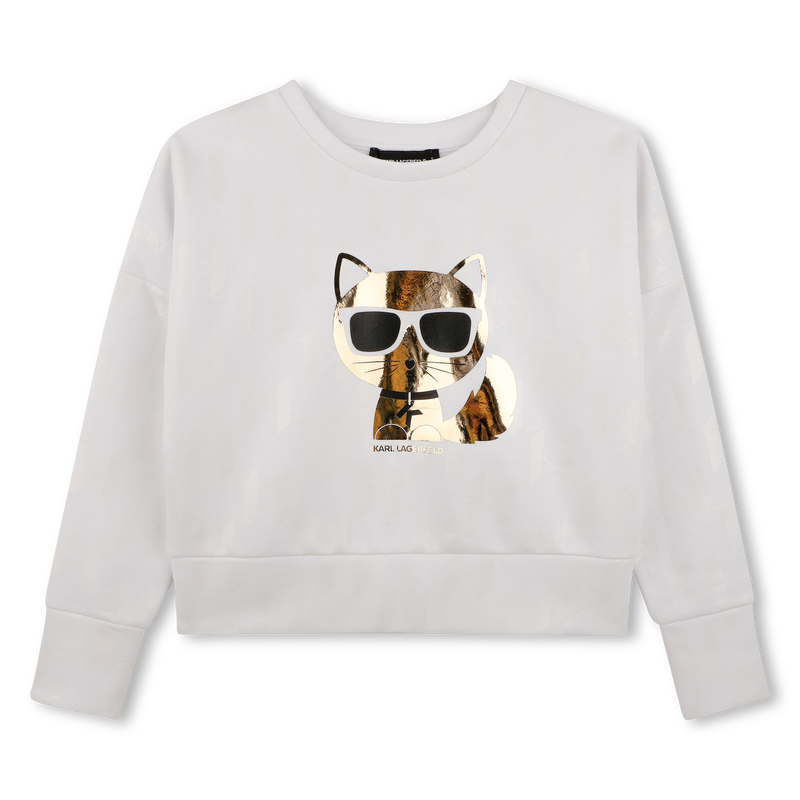 Langarm-Sweatshirt KARL LAGERFELD KIDS 
                        M&Auml;DCHEN