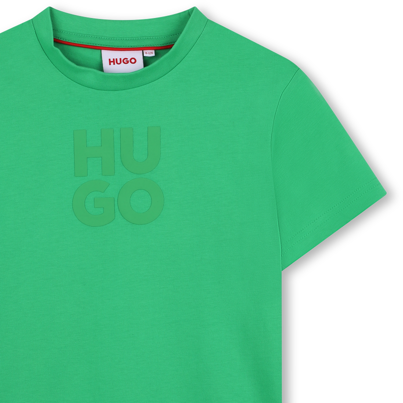 Kurzarm-T-Shirt aus Baumwolle HUGO 
                        JUNGE