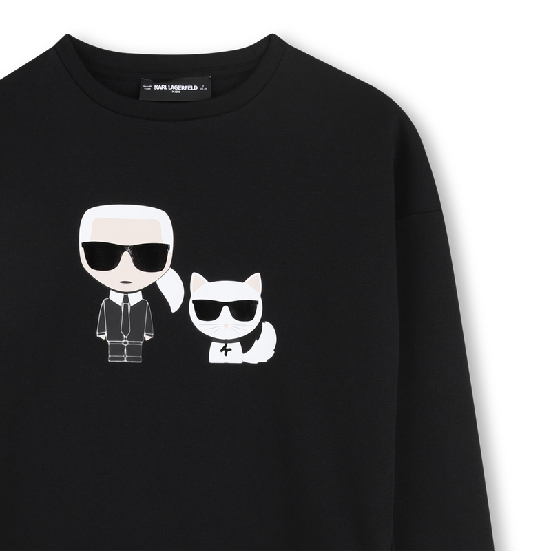 LANGARM KLEID KARL LAGERFELD KIDS 
                        M&Auml;DCHEN