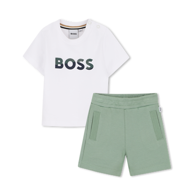 SET AUS T-SHIRT UND BERMUDASHORTS BOSS JUNGE