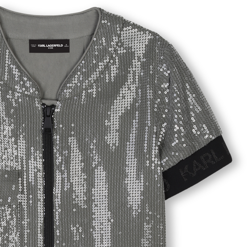 Kurz&auml;rmeliges Kleid KARL LAGERFELD KIDS 
                        M&Auml;DCHEN